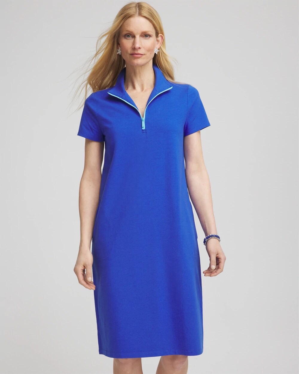 Zenergy® UPF Knit Half-Zip Dress | Chico's Zenergy® UPF Knit Half-Zip Dress | Chico's
